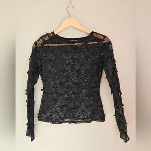Designer  top Nadya Toto black sweater size small